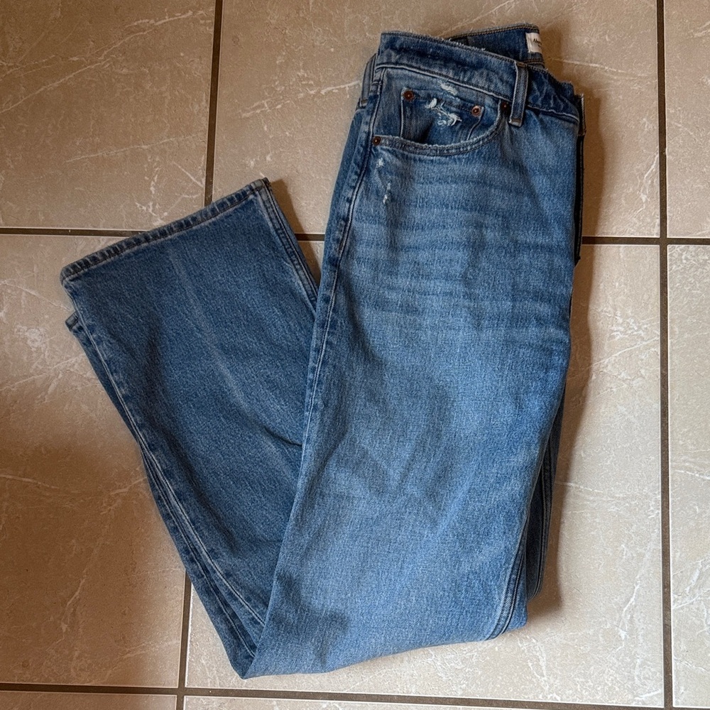 Abercrombie & Fitch High Rise Blue Jeans